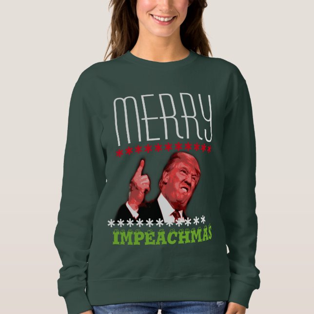 Trump Merry Impeachmas Sweater (Anverso)