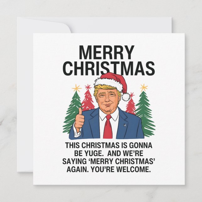 Trump Navidades Este Navidad Va A Ser Yuge (Anverso)