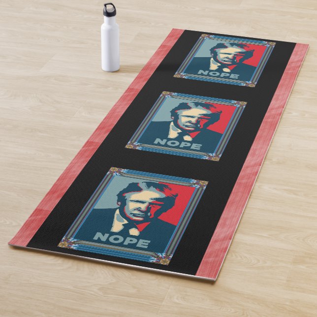 Trump Nope Yoga Mat (In situ)