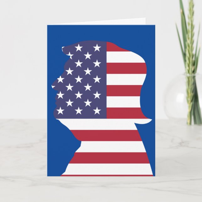 TRUMP PATRIOTA FUNNY BIRTHDAY Tarjeta de felicitac (Anverso)