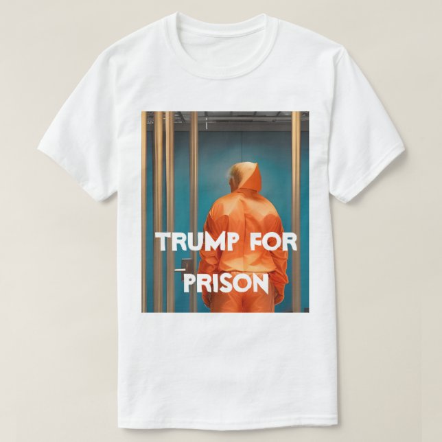 Trump Por Camiseta De Prisión (Diseño del anverso)