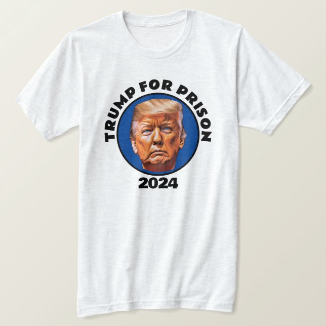 Trump por camiseta de prisión 2024 (Anverso del diseño)