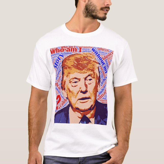 Trump ¿Quién soy en realidad la camiseta básica de (Anverso)