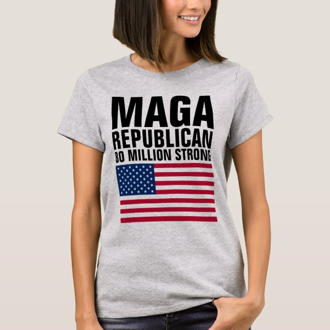 TRUMP REPUBLICANO DE MAGA 80 MILLONES DE Camisetas (Anverso)