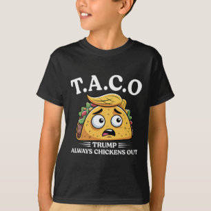 Trump Siempre se Rinde Taco Divertido Camiseta Tru