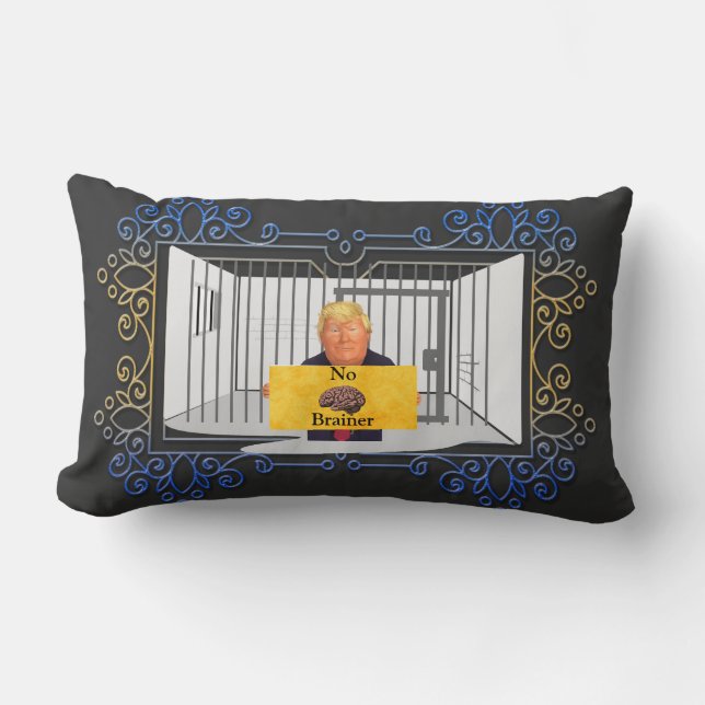 Trump sin cerebro almohada lumbar (Anverso)
