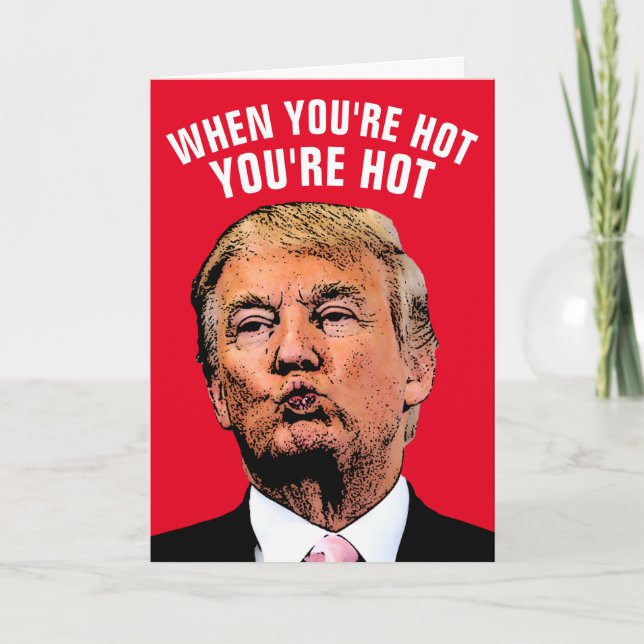 TRUMP TE AMO LAS TARJETAS DE HOTTIE (Anverso)