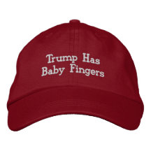 Trump tiene Gorra de dedos para bebé