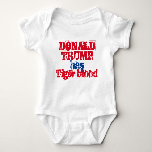 "TRUMP TIENE SANGRE TIGRE" BEY JERSEY BODYSUIT (Anverso)