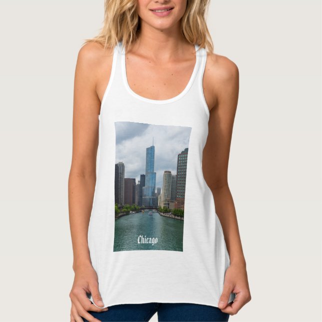 Trump Tower Chicago River Tank Top (Anverso)