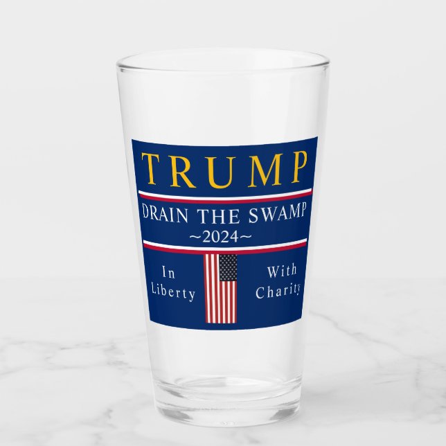 Trump Vaciar el Pantano Tumbler (Anverso)