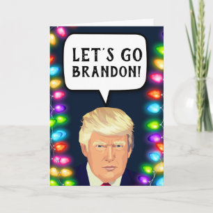 ¡TRUMP VAMOS A BRANDON! Tarjetas de felicitación p