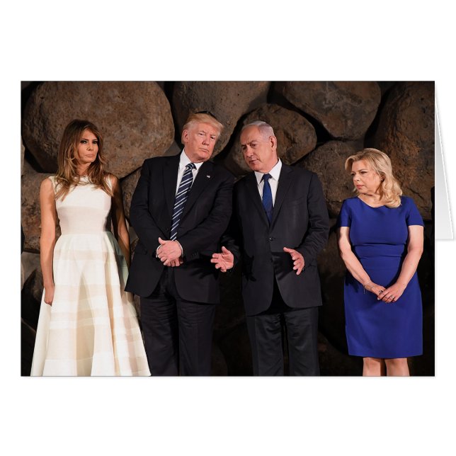 Trump y Netanyahus en Yad Vashem, Israel (Anverso (Horizontal))
