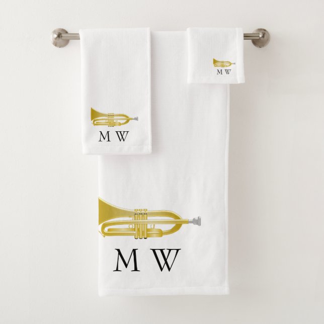 Trumpet Design Monogrammed (In situ)