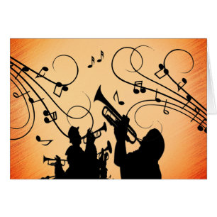 Trumpet Section Jazz Music Naranja Rust