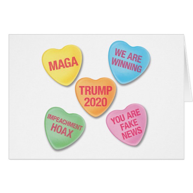 Trumpisms Candy Hearts Valentine (Anverso (Horizontal))