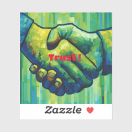 "TrustTouch: Un apretón de manos en forma Pegatina