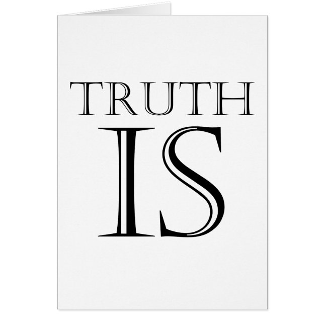 Truth Is (Frente)