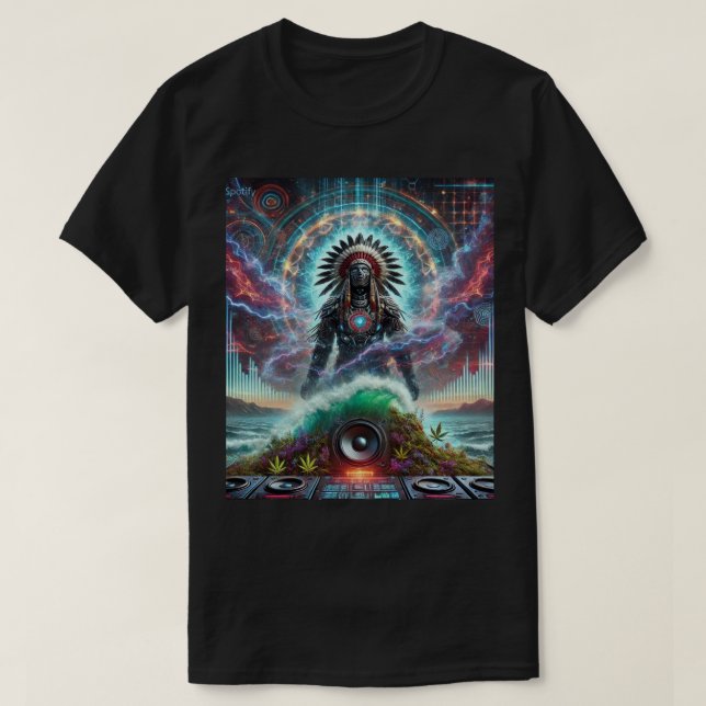Tsalagi beats camiseta (Diseño del anverso)