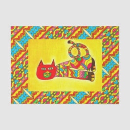TSP - 0089 - Gato de Alebrije - Papel de tejidos