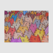 TSP - 0092 - Gatos - Papel de tejidos