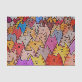 TSP - 0092 - Gatos - Papel de tejidos