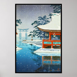 Tsuchiya Koitsu Snowy Miyajima arte del paisaje in