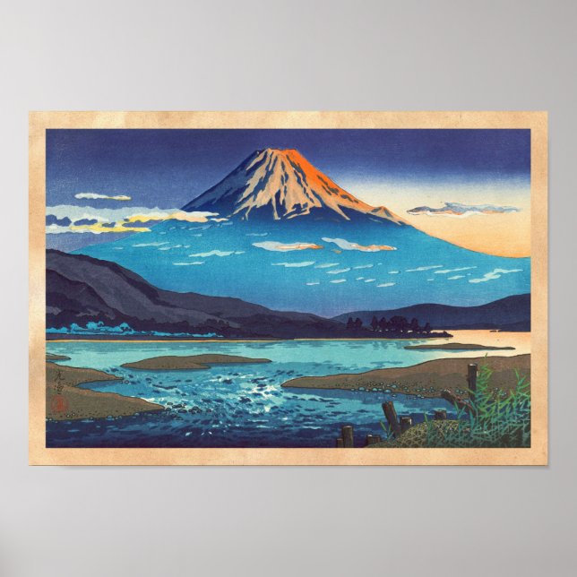Tsuchiya Koitsu Tokaido Fujikawa paisaje arte (Frente)