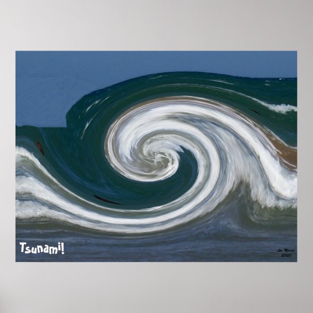 ¡Tsunami de arte abstracto moderno! (Frente)