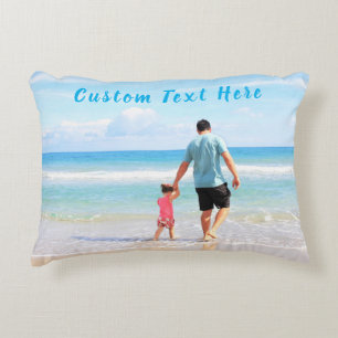 Tu almohada favorita de fotos con texto Personaliz