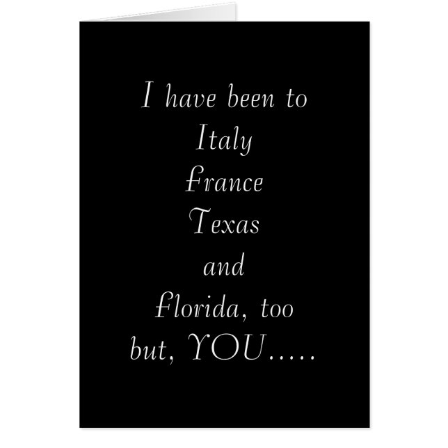 "TU AMOR ME HA LLEVADO POR EL MUNDO" (Frente)