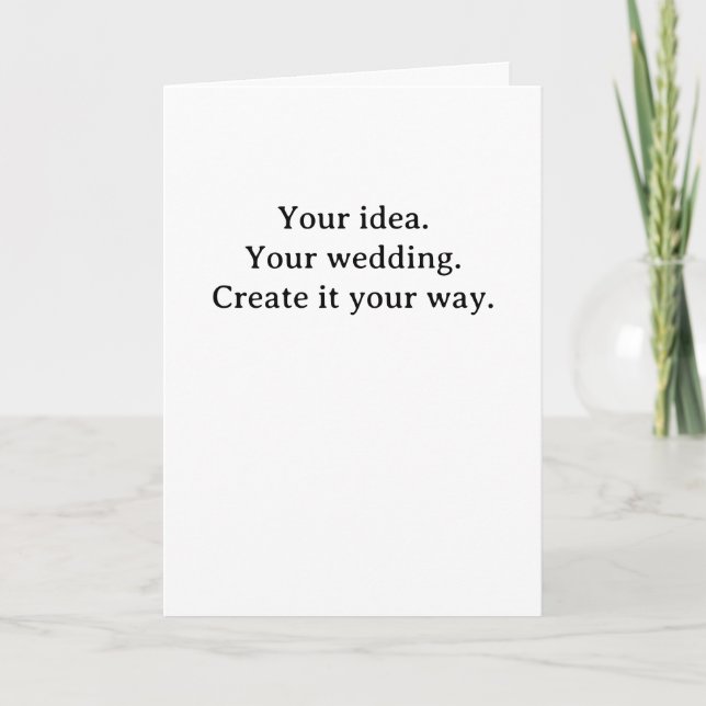 Tu boda. Tus tarjetas (Anverso)