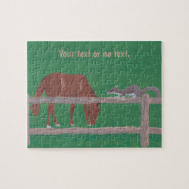 Tu caballo de texto, puzzles de garrapatas y gafas