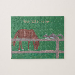 Tu caballo de texto, puzzles de garrapatas y gafas