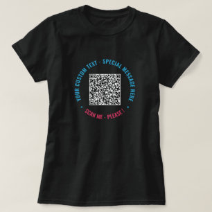 Tu Camiseta de Código QR Divertido Ejemplo Agregar