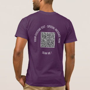 Tu Camiseta de Código QR Divertido Ejemplo de Text