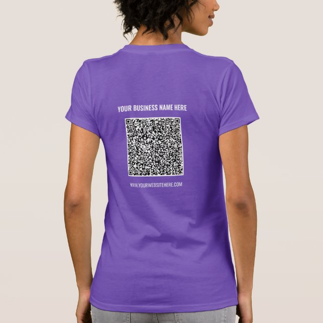 Tu Camiseta de Negocio de Sitio Web con Nombre de  (Reverso)