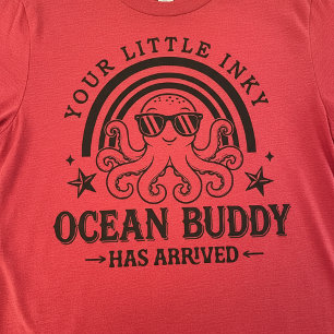 Tu Camiseta de Pulpo Bebé Amigo del Océano Inky