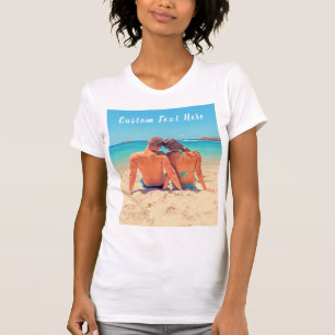 Tu camiseta fotográfica con texto Personalizado