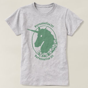 TU Camiseta Verde Zombie Unicornio