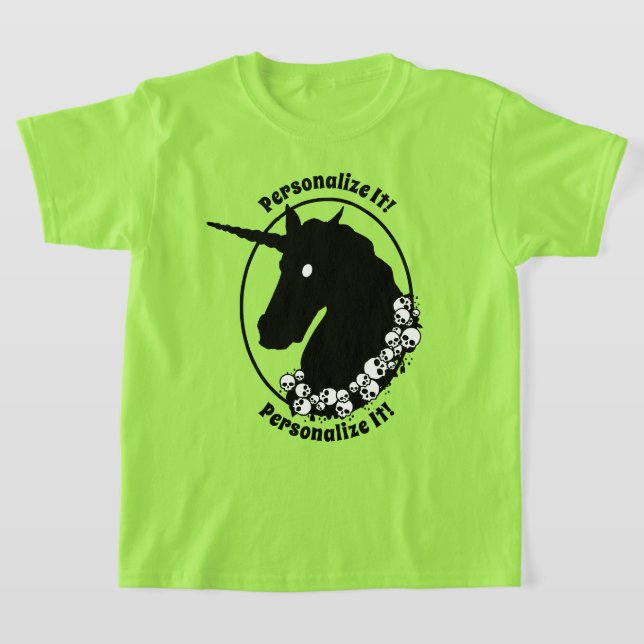 TU Camiseta Zombie Unicorn de TEXTO (Distribución)
