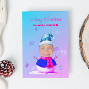 Tu Cara En La Tarjeta De Navidades