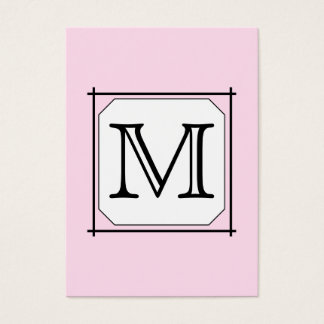 Tu carta. Monograma personalizado. Blanco negro ro