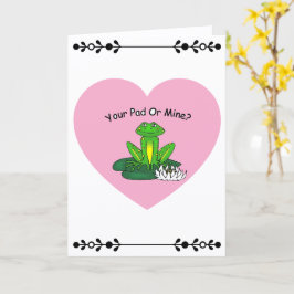 ¿Tu casa o la mía? Tarjeta del Día de San Valentín