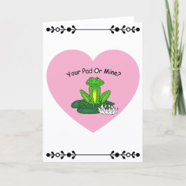 ¿Tu casa o la mía? Tarjeta del Día de San Valentín