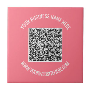 Tu código QR Texto personalizado y baldosa de cerá