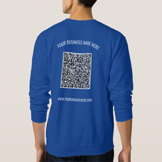 Tu código QR y tu sudadera de Personalizado de tex (Reverso)