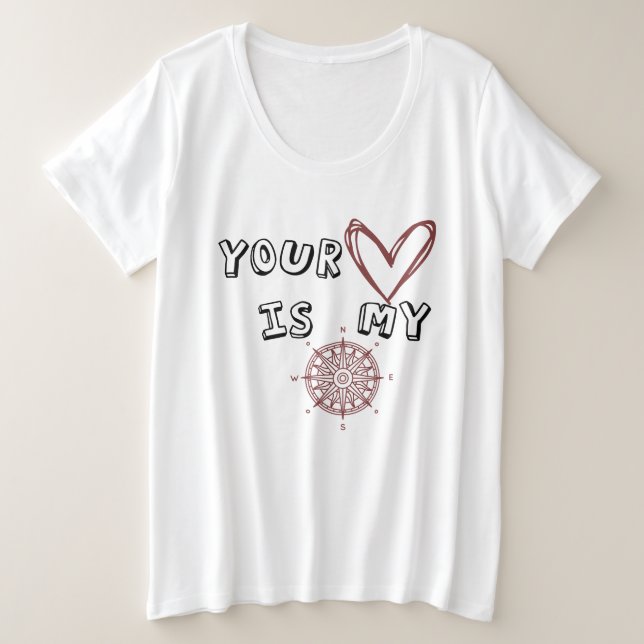 Tu corazón es mi brújula (Anverso del diseño)
