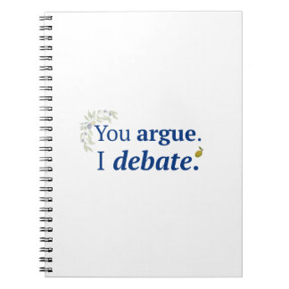 Tú discutes. Yo debato cuaderno