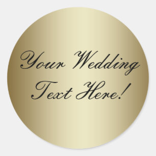 ¡Tu Diseño Aquí! Sello Boda de oro de personalizab